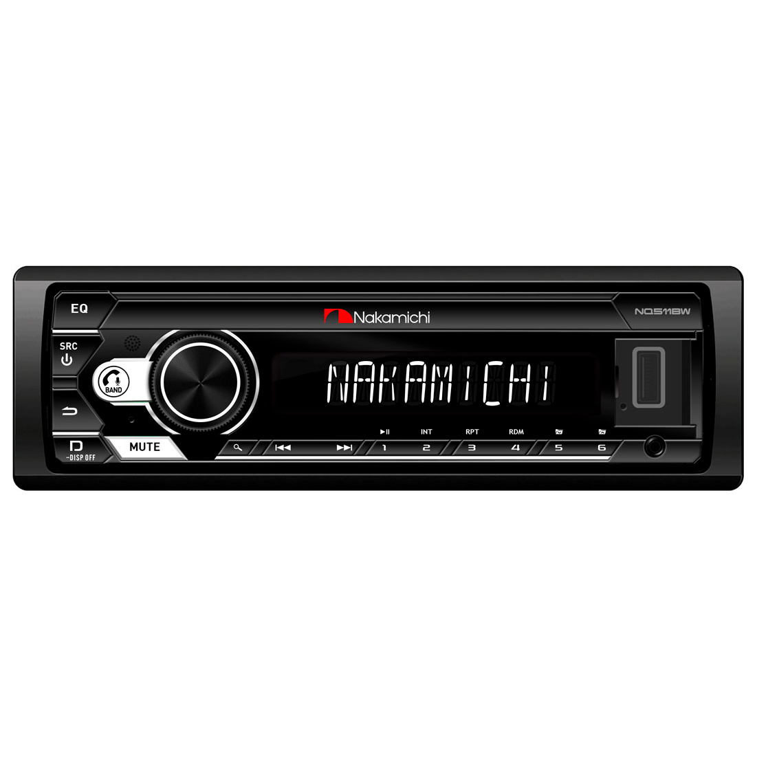 Автомагнитола MP3/AUX/USB/FLAC/2RCA с Bluetooth и пультом ДУ Nakamichi NQ511WB